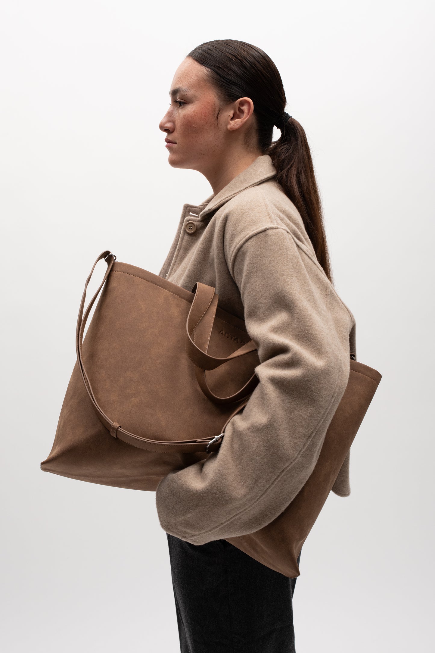 Suede Tote Bag